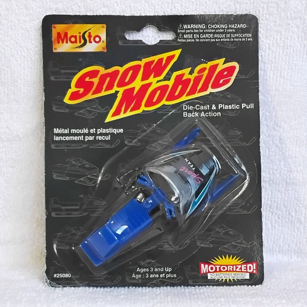 Sealed 1998 Maisto Motorized Snowmobile #25080 BNIP!!